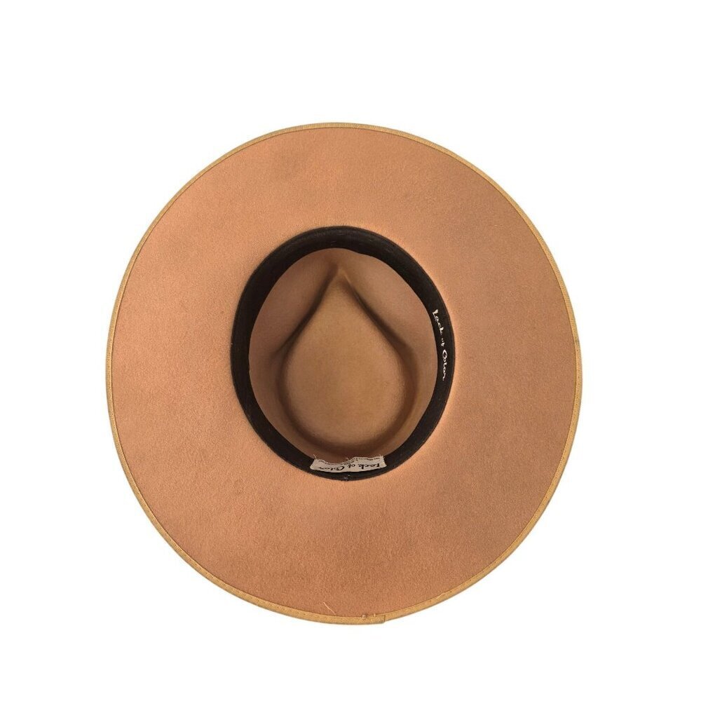 Lack of Color Wool Rancher Hat Unisex Sz M / 57cm Camel Wide Flat Brim - Picture 8 of 9